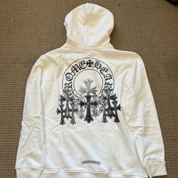 Chrome Hearts Hoodie Size M Leather Embroidered