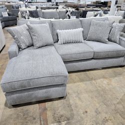 BRAND NEW Beautiful Grey Reversible Sofa Chaise  Stylish  &  Modern!