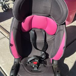 Evenflo Pink And Black Car seat 