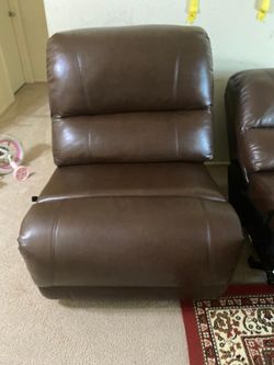 Recliner sofas chairs 4, looks new.