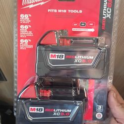 Milwaukee M18 Redlithium Xc 5.0 NEW