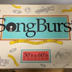 Songburst Complete the Lyric Game 50's & 60's Edition your welcome to check it out location bristol pa 19007 