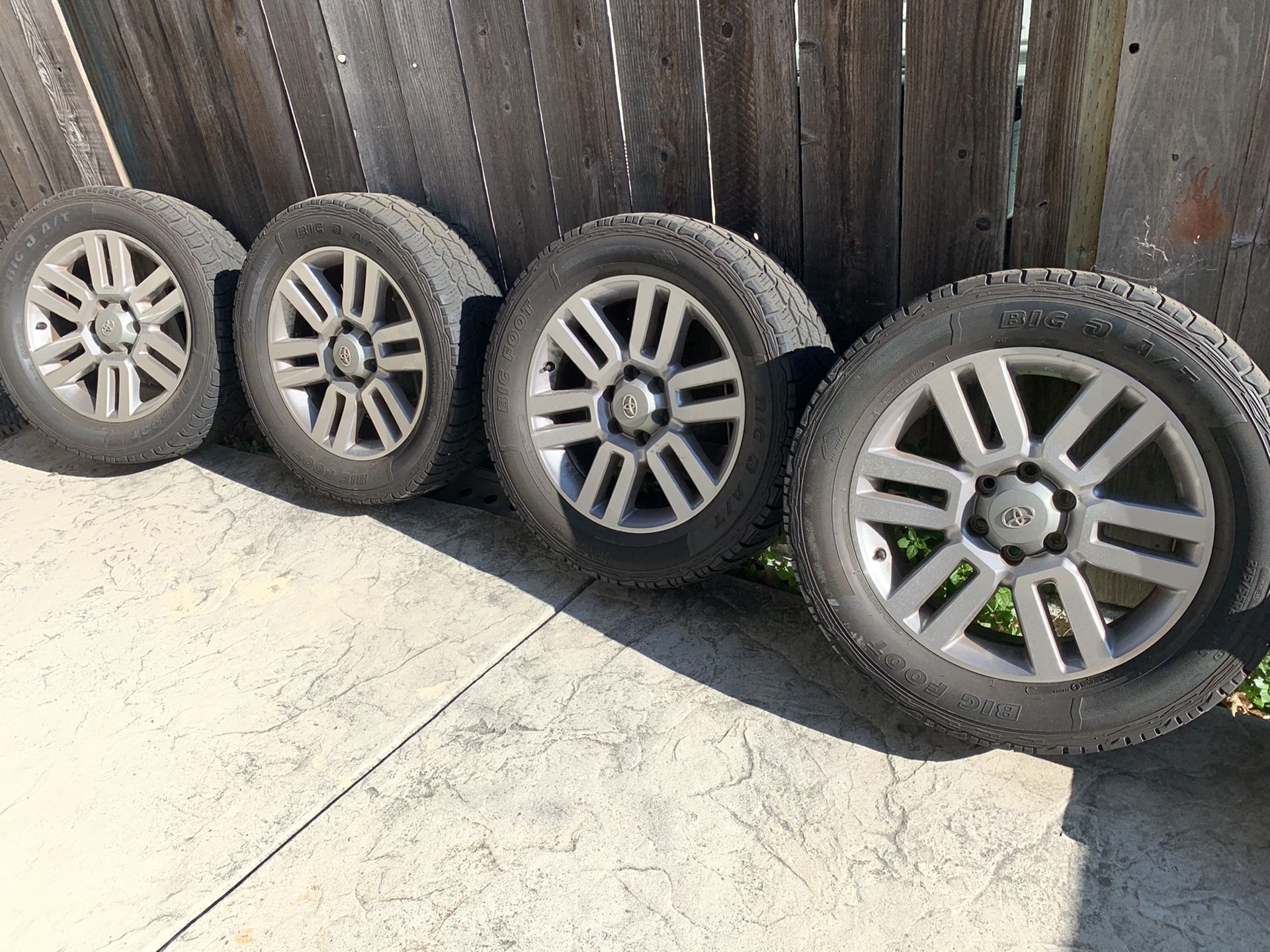 Toyota OEM 20” Wheels with A/T Tires