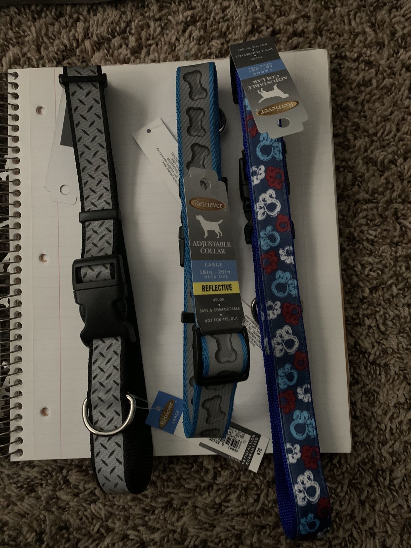 3 Large Dog Collars