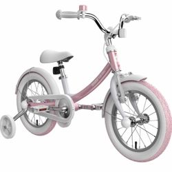Segway Ninebot Kid’s Bike for Boys and Girls, 14 inch with Training Wheels, Pink