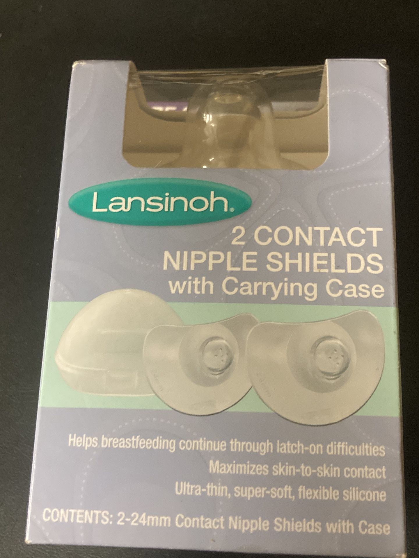 Lansinoh Contact Nipple Shields With Carrying Case 