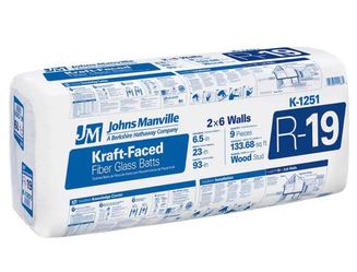 R-Value: R-19 (thermal resistance rating)