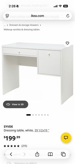 IKEA dressing table - white