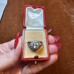 TRUE Vintage Art Deco Platinum Diamond Ring – Appraised $5,500