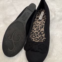 Vintage American Eagle 2000’s Black Wedges With Bows 5 1/2 Womens