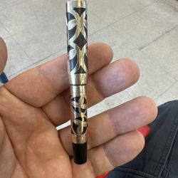 14k Gold Tip Antique Fountain Pen With Gold Filled Covering