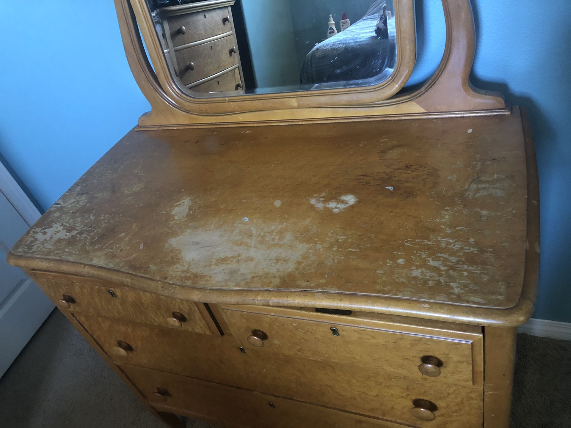 Antique Birdseye Maple Bedroom Set for Sale in SANTA ROSA VA, CA OfferUp