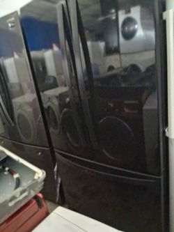 Black Samsung 3 door fridge