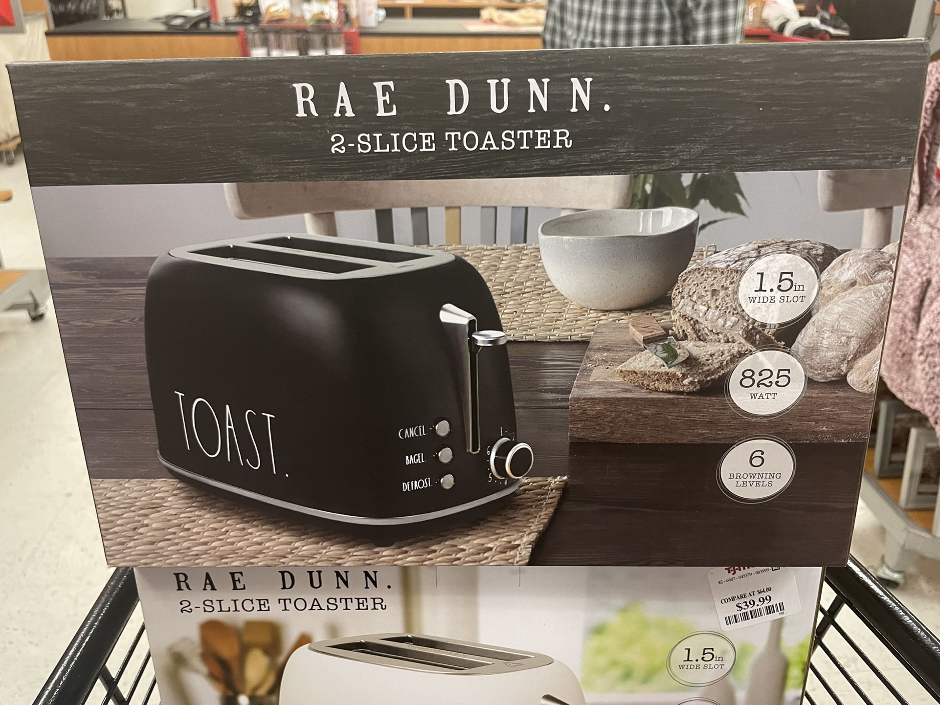 Rae Dunn Black Toaster 