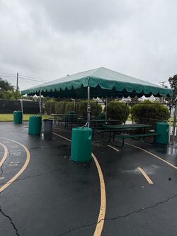 Large Green Frame Tent Canopy