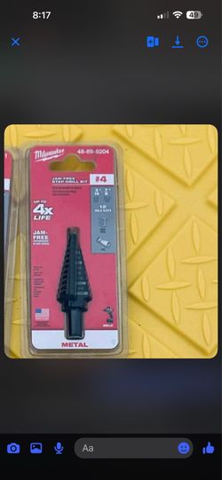 Milwaukee drill bits step bit