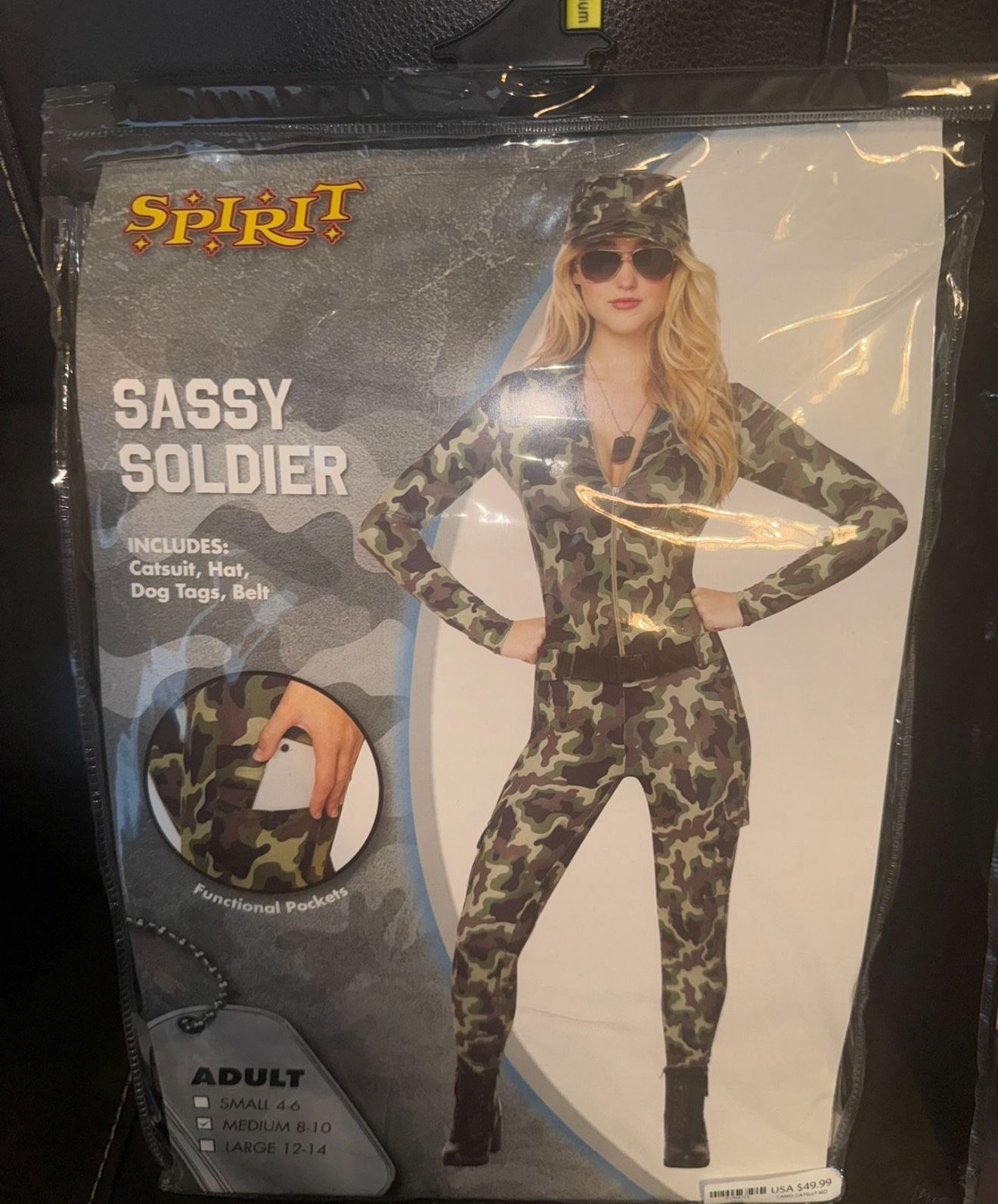 Halloween Costume Sassy Soldier $15