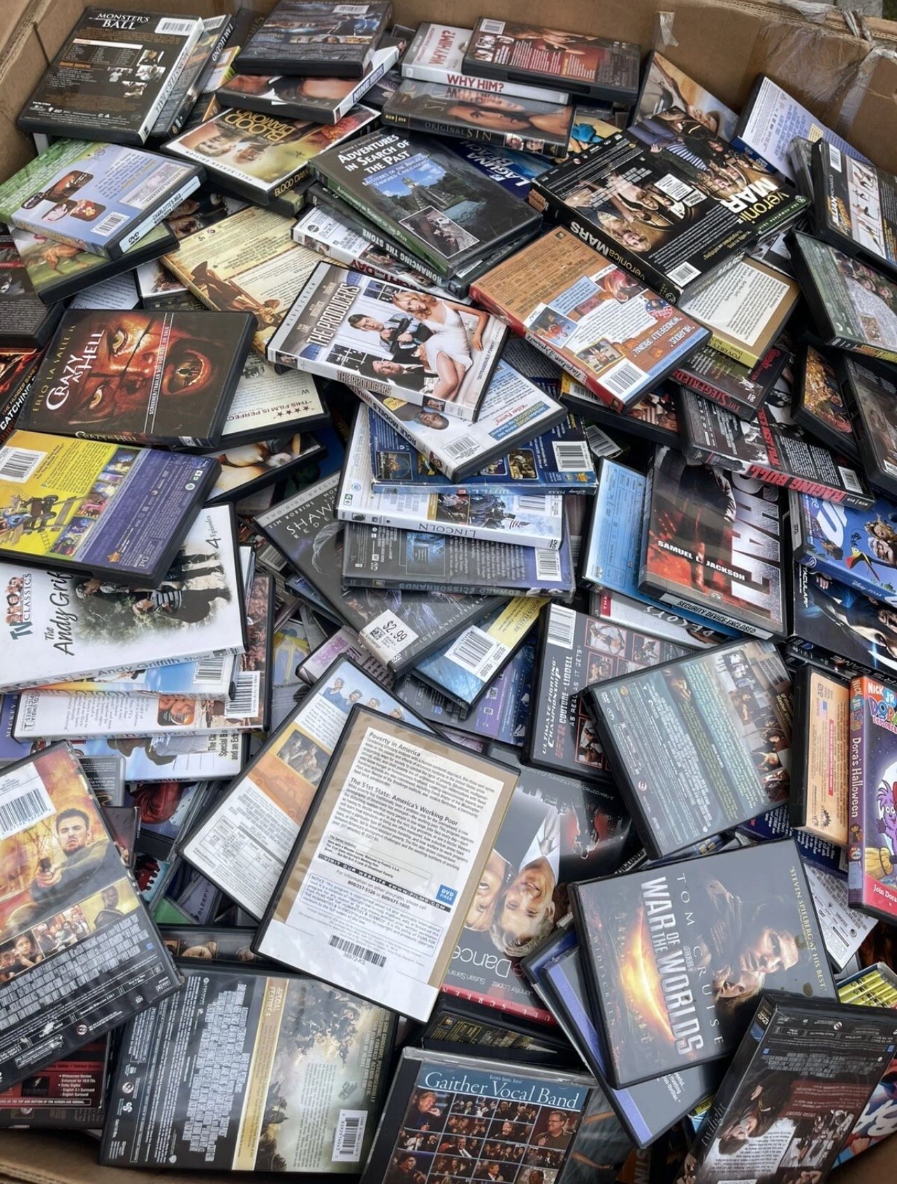 100 Wholesale Random DVD Movies 