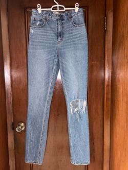 Abercrombie & Fitch, The 90s Slim Straight Ultra High Rise Jeans (size 28 / 6L)