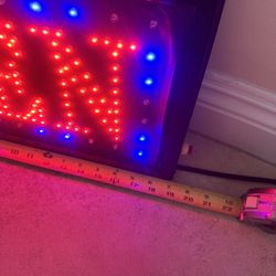 Open Store Neon Sign Red