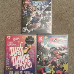 Nintendo Switch Game Bundle – Splatoon 2, Just Dance 2021, LEGO Marvel Super Heroes 2