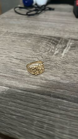 10k gold nugget ring
