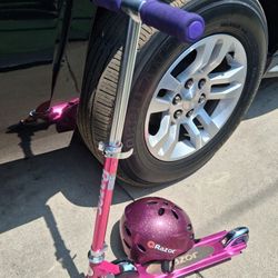 Razor A+ Lightshow Kick Scooter With Helmet 