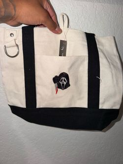 Ghost face tote bag