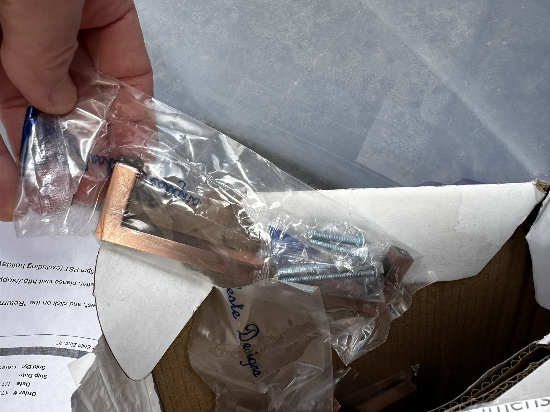 Free, Qty 27 Copper Zinc Drawer Handles