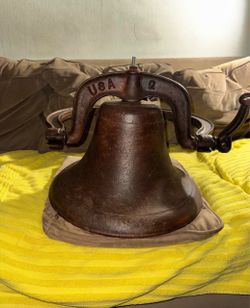antique Crystal Metal No. 2 Farm Bell.