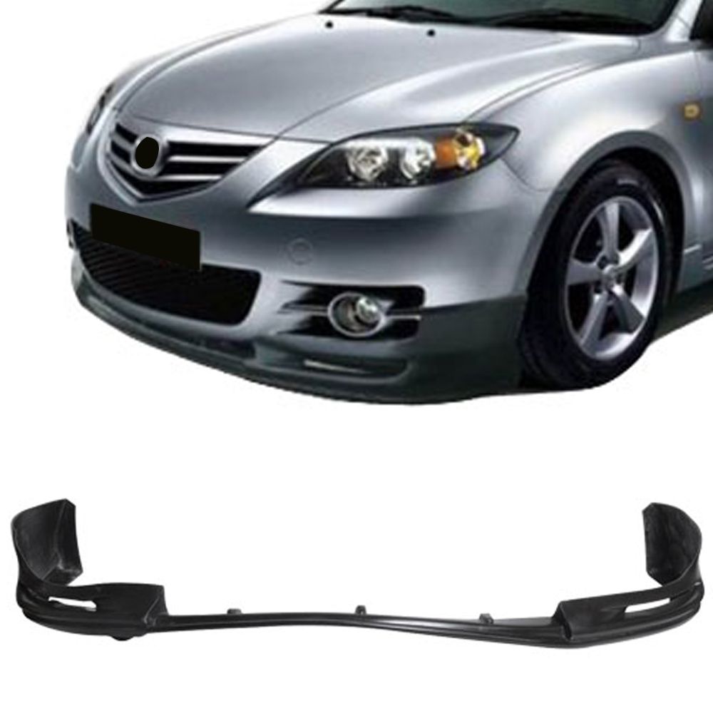 Fits 2004-2006 Mazda 3 Mazda3 4Dr Sedan S-Type Front Bumper Lip Spoiler - PU