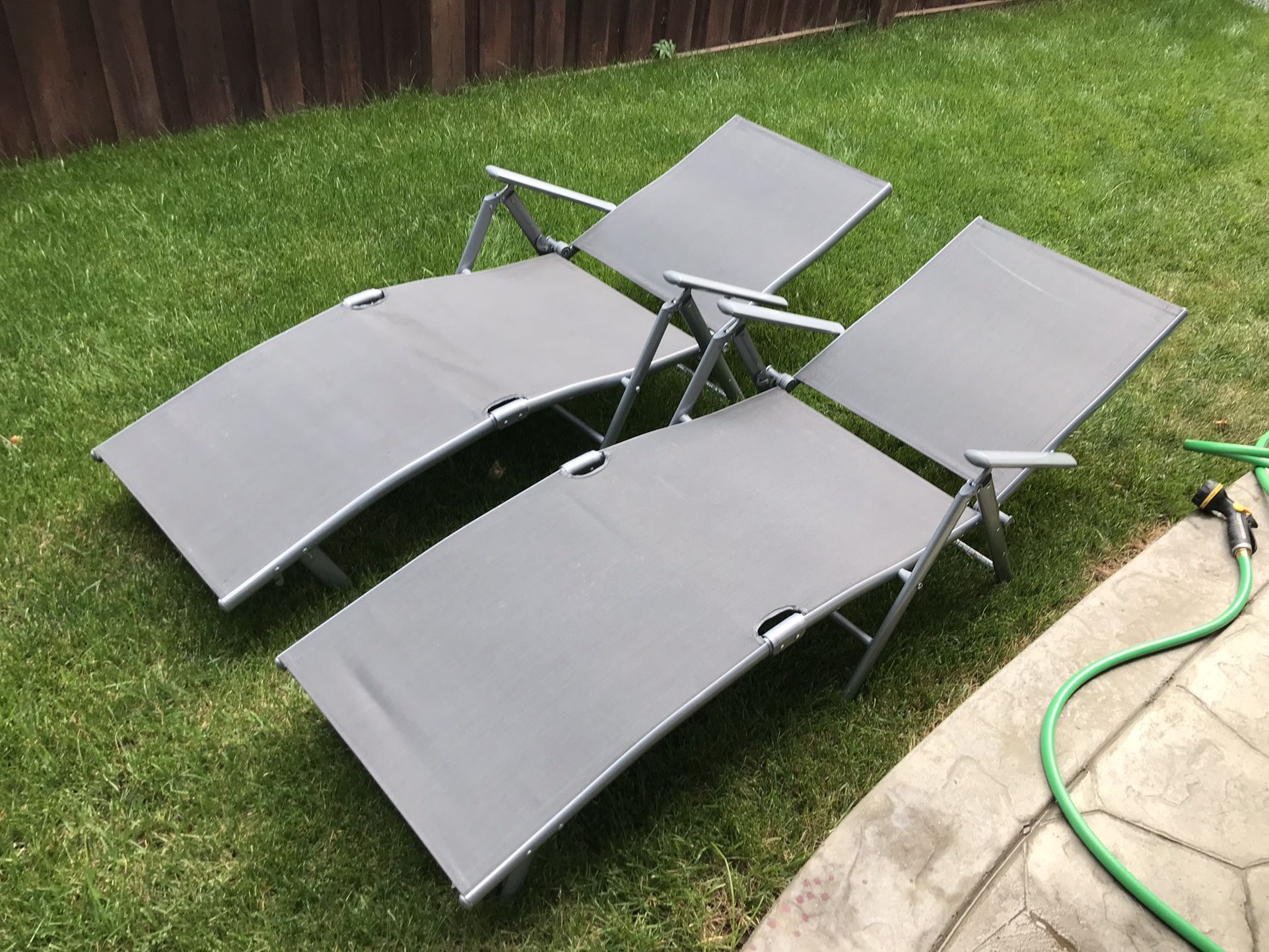 Patio Lounge Adjustable Chairs