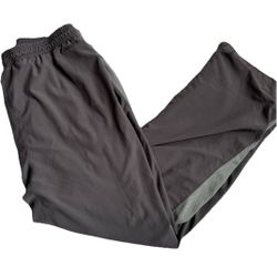 Reebok Mens Workout Windbreaker  Lightweight Tracksuit Pants Gray Large