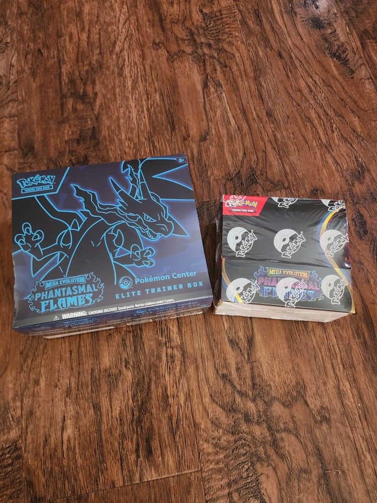 Pokemon Phantasmal Flames PC ETB and Booster Box
