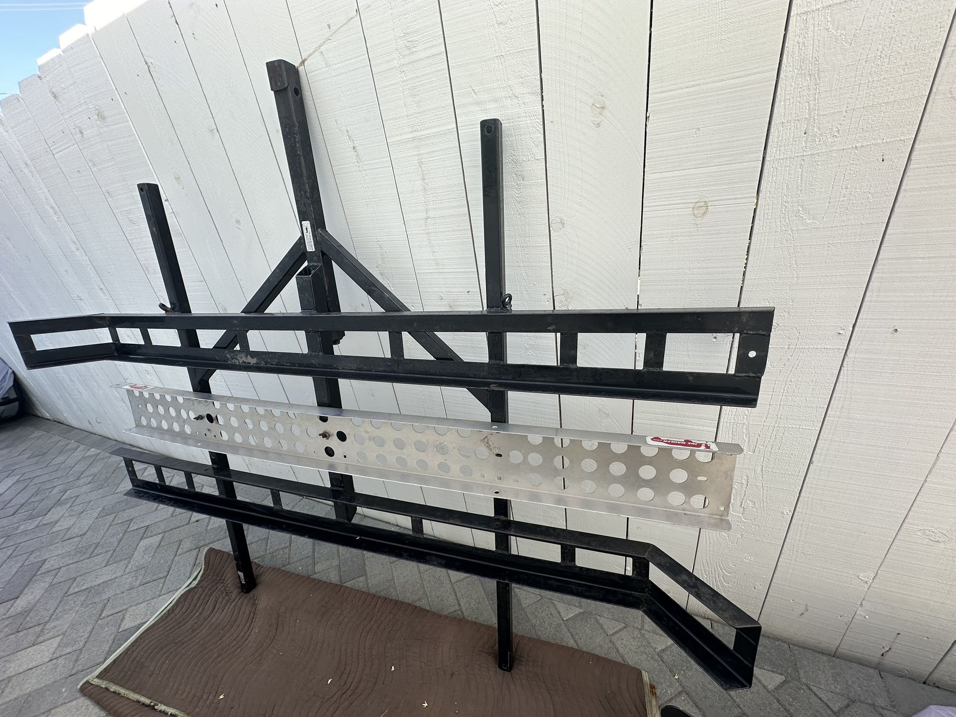 Joe Rack Bike Rack JOE HAULER DOUBLE MOTORCYCLE CARRIER RACK w CAM LOC & RAMP for Sale in ...