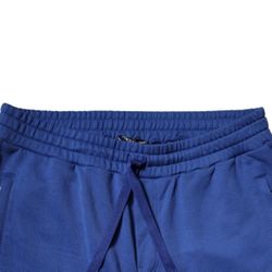 DOLCE & GABBANA Pants Blue Cotton Jogger Mid Waist Trouser