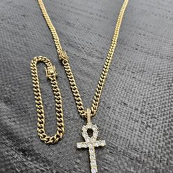 I Deliver I Ship 14k Gold Plated Chain Set