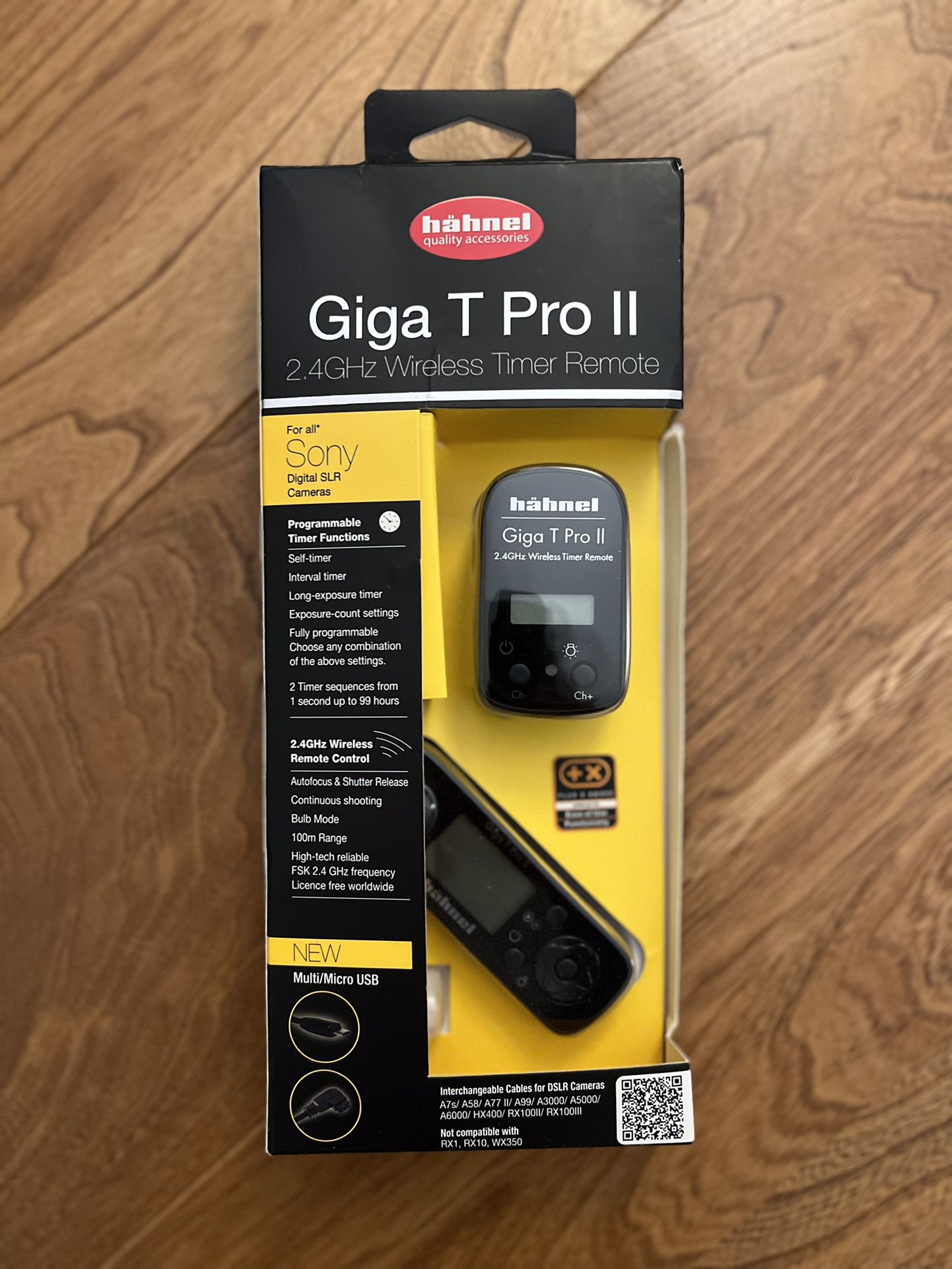Hahnel Giga T Pro II Wireless Interval Timer and Remote Control For Sony