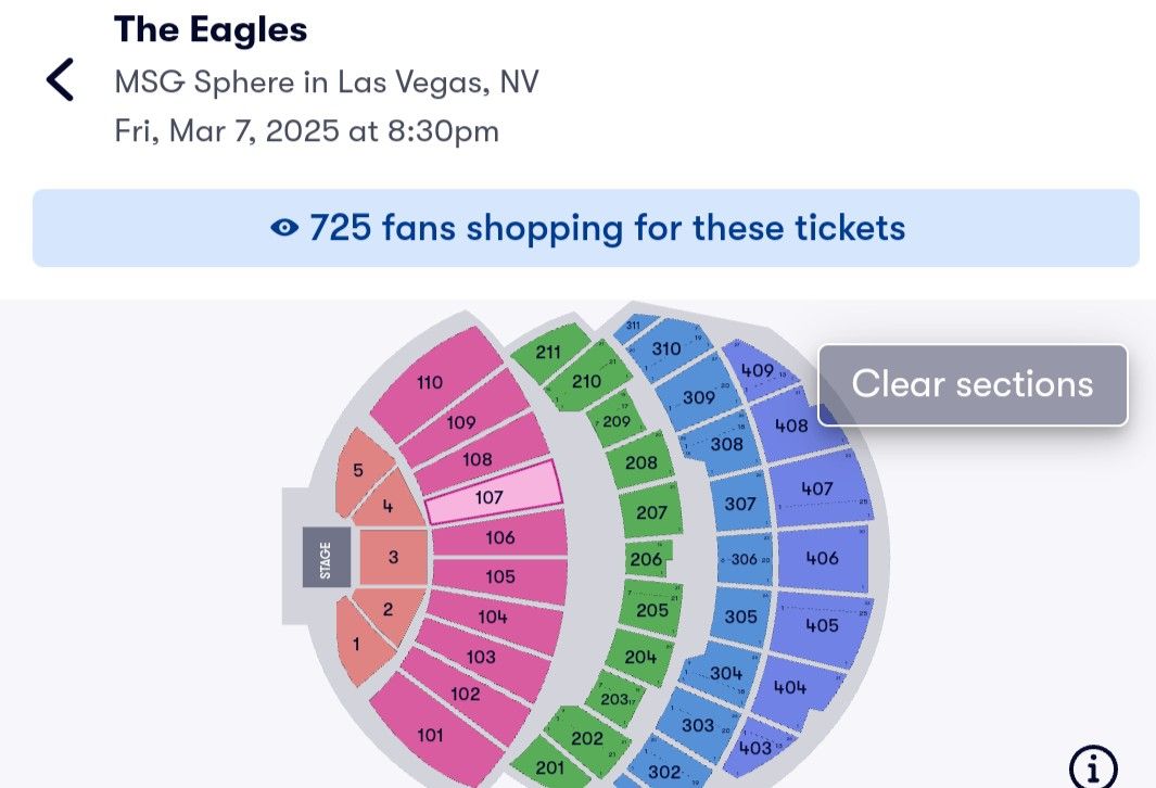 The Eagles In Vegas At Sphere 💺💺💺💡💡💡💡🎫🎫🎟️