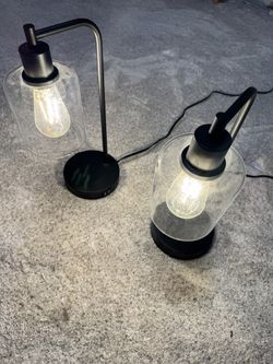 Touch End Table / Nightstand Lamps With USB Ports