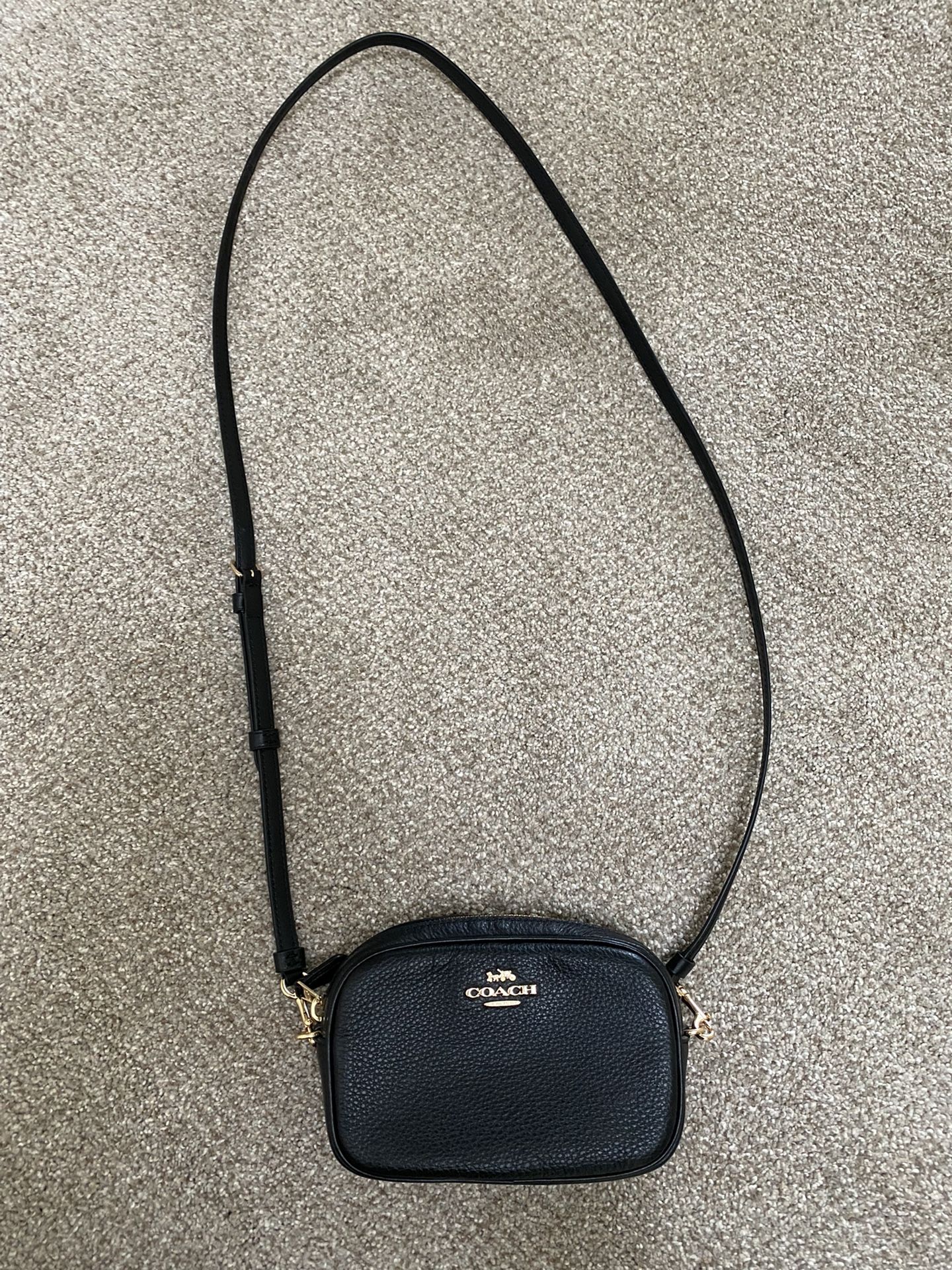 Leather Coach Versatile Crossbody/Waist Bag