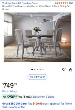 Dining table with chairs