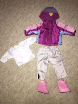 American Girl downhill ski set