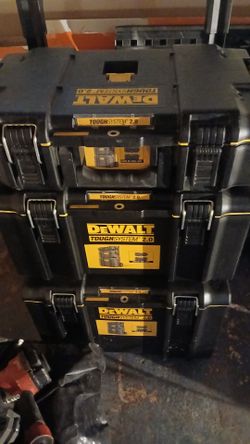 Dewalt rolling 3 pc Tough Toolbox set