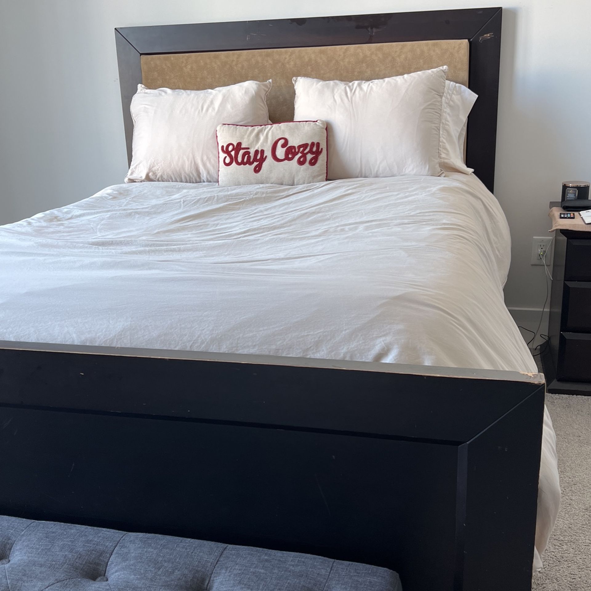 Queen Bed Frame (box Spring Required)