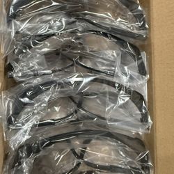 Box Of 8 Safety Glasses - New - Black 