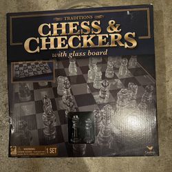 Brand New Chess & Checkers Game Set