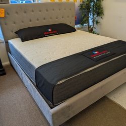 KING SIZE-UPHOLSTERED BED FRAME-BRAND NEW & SEVERAL COLORS