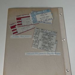 Padres Tickets From Different Games (1992)