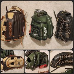 GLOVE BASEBALL SOFTBALL MITT - Nokona Rawlings HoH Heart Of Hide Wilson A2000 Fastpitch Slowpitch RHT Fast Slow Pitch NEW